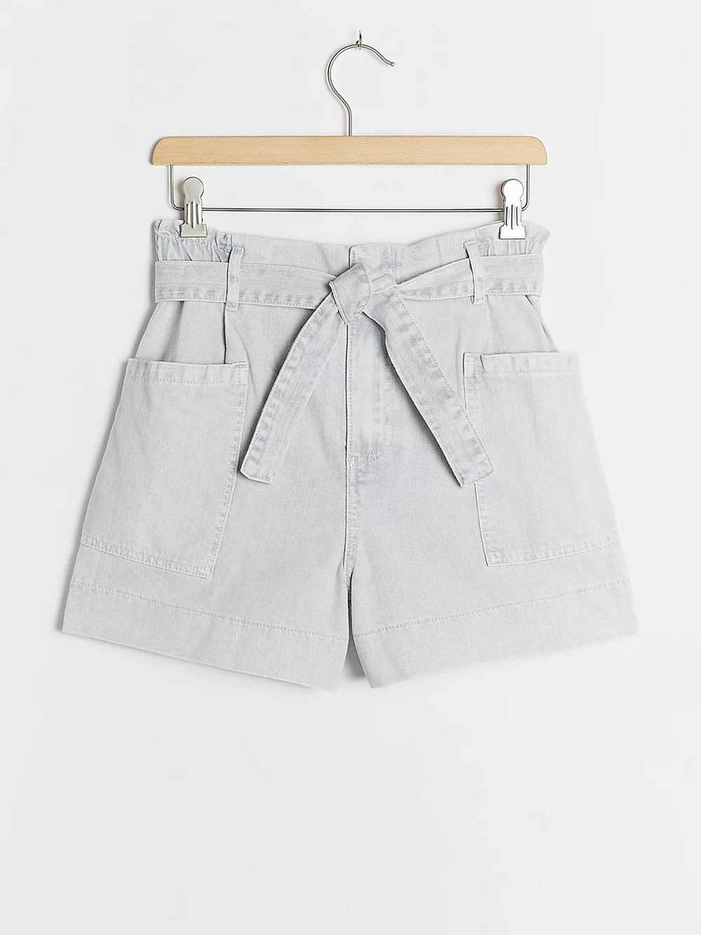 Anthropologie x Pilcro Ultra High-Rise Acid Wash Denim Shorts - Picture 1 of 9